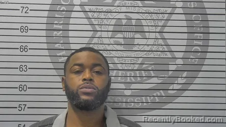 Mugshot of Meshak Lazarrick Gay booked in Harrison County, Mississippi on September 24, 2026