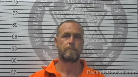 Mugshot of David Glenn Chandler booked in Harrison County, Mississippi on September 24, 2026