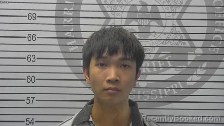 Mugshot of Hoang Vu booked in Harrison County, Mississippi on October 3, 2026
