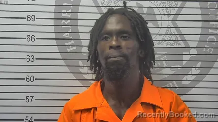 Mugshot of Willie Julius Dove booked in Harrison County, Mississippi on October 3, 2026