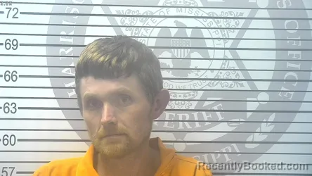 Mugshot of Joshua Lee Eckhoff booked in Harrison County, Mississippi on October 4, 2026