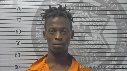 Mugshot of Marvin Jayland Allian Keys booked in Harrison County, Mississippi on October 4, 2026