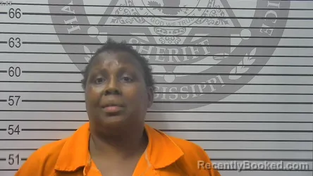Mugshot of Latasha Michelle Smith booked in Harrison County, Mississippi on October 10, 2026