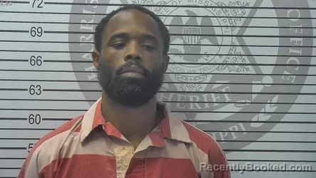 Mugshot of Armond Raheem Lewis booked in Harrison County, Mississippi on October 11, 2026