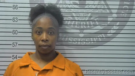 Mugshot of Jerica Lamanda Wilson booked in Harrison County, Mississippi on October 12, 2026