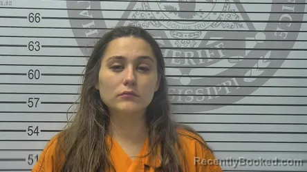 Mugshot of Alyssa Victoria Shields booked in Harrison County, Mississippi on October 13, 2026