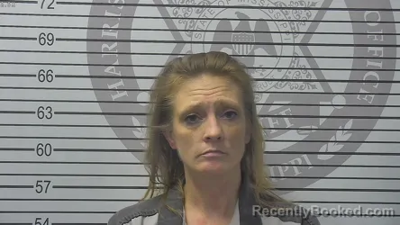 Mugshot of Brittany Joyann Dueitt booked in Harrison County, Mississippi on October 13, 2026