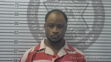 Mugshot of Bacari Tyreke Graham booked in Harrison County, Mississippi on October 14, 2026