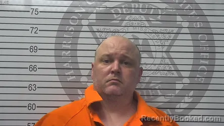 Mugshot of Derek Vance Bailey booked in Harrison County, Mississippi on October 15, 2026