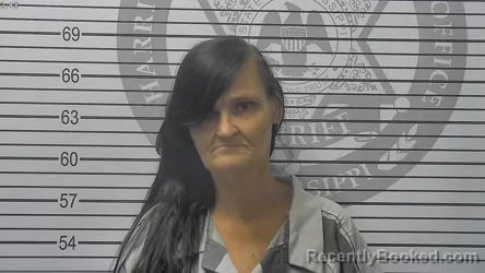 Mugshot of Lily Irene Scott booked in Harrison County, Mississippi on October 16, 2026