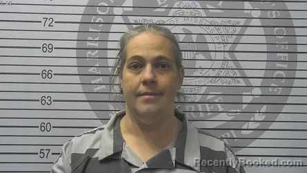 Mugshot of Brandi Michelle Thomas booked in Harrison County, Mississippi on October 17, 2026