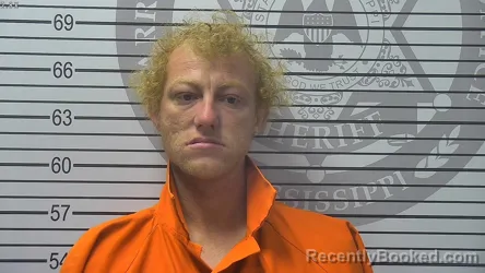 Mugshot of Caleb Ian Bosworth booked in Harrison County, Mississippi on October 17, 2026