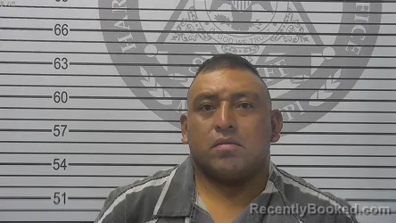 Mugshot of Horacio Oriel Carrillo-Aguilar booked in Harrison County, Mississippi on October 18, 2026