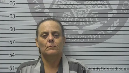 Mugshot of Deandra Leigh Stone booked in Harrison County, Mississippi on October 18, 2026