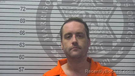 Mugshot of Christian Michael Gage Brown booked in Harrison County, Mississippi on October 18, 2026