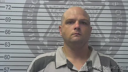 Mugshot of Cody David Williams booked in Harrison County, Mississippi on October 20, 2026
