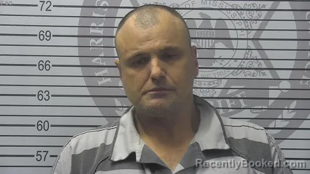 Mugshot of William Benjamin Woodard booked in Harrison County, Mississippi on October 21, 2026