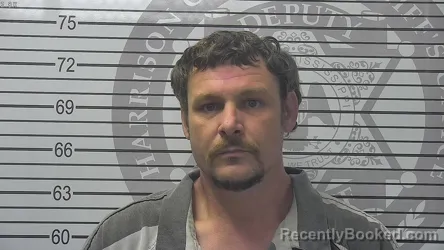 Mugshot of Brock Ryan Hayden booked in Harrison County, Mississippi on October 21, 2026