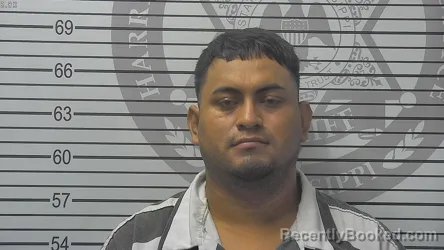 Mugshot of Pedro Antonio Lopez booked in Harrison County, Mississippi on October 21, 2026