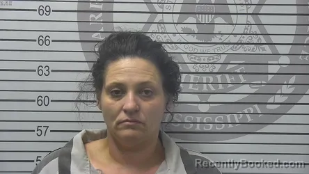 Mugshot of Hayley Victoria-Frances Ray booked in Harrison County, Mississippi on October 21, 2026