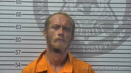 Mugshot of Louis Richard Lynn Esskew booked in Harrison County, Mississippi on October 22, 2026