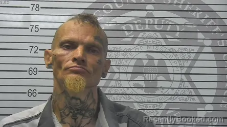 Mugshot of James Wess Beckham booked in Harrison County, Mississippi on October 22, 2026