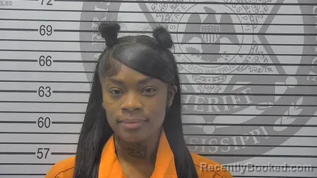 Mugshot of Breyune Kendriel Tillman booked in Harrison County, Mississippi on October 23, 2026