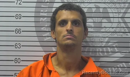 Mugshot of James Matthew Dara booked in Harrison County, Mississippi on October 24, 2026