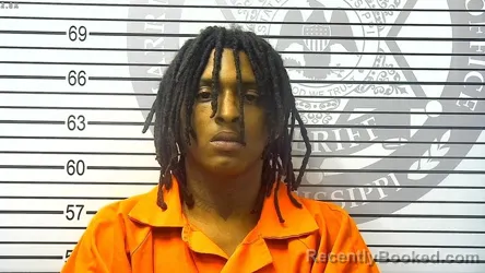 Booking photo from Harrison County, Mississippi