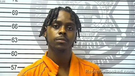 Mugshot of ARKIEM OMARRO GREEN booked in Harrison County, Mississippi on March 19, 2026