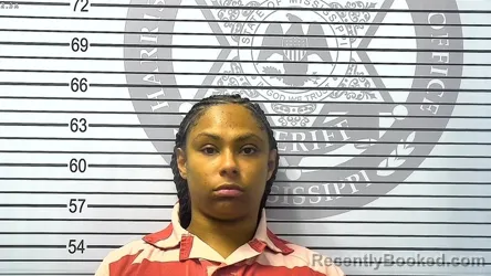 Mugshot of AHMARI MELLAH RICHARDSON booked in Harrison County, Mississippi on March 8, 2026