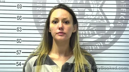 Mugshot of BRIANNA DENAI BARTON booked in Harrison County, Mississippi on April 5, 2026