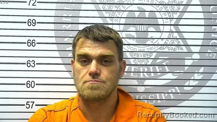 Mugshot of BRADLEY DREW HULON booked in Harrison County, Mississippi on March 20, 2026