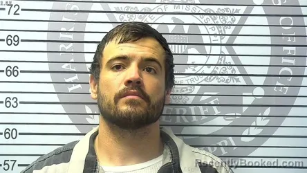 Booking photo from Harrison County, Mississippi