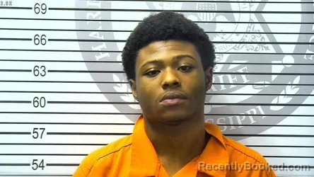 Mugshot of DMARION ALLEN BROWN booked in Harrison County, Mississippi on March 6, 2026