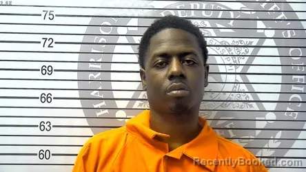Booking photo from Harrison County, Mississippi