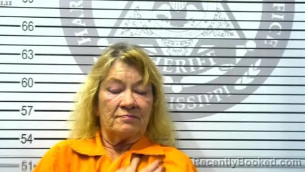 Mugshot of DOROTHY DIANE EVANS booked in Harrison County, Mississippi on March 15, 2026