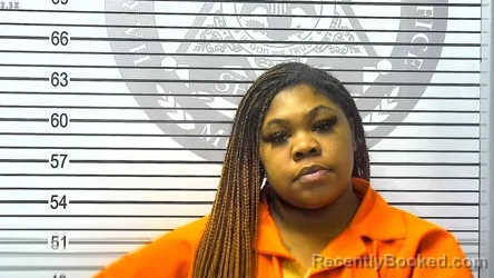 Mugshot of DJANEE AARYIA HARRIS booked in Harrison County, Mississippi on March 23, 2026