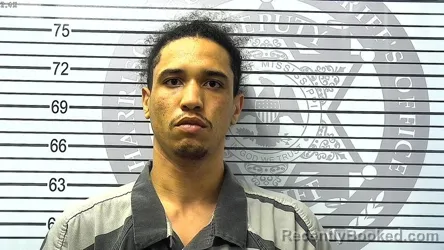 Mugshot of DANTE BRYCE HAMILTON booked in Harrison County, Mississippi on March 10, 2026