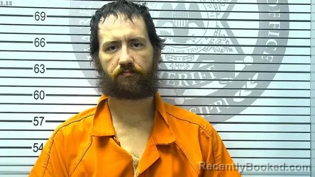 Mugshot of DONOVAN ANDREW KINNEY booked in Harrison County, Mississippi on March 25, 2026