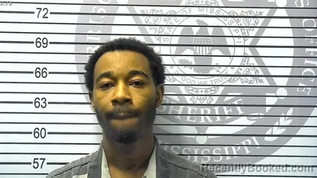 Mugshot of DESHAWN MARQUETT SIMS booked in Harrison County, Mississippi on March 20, 2026