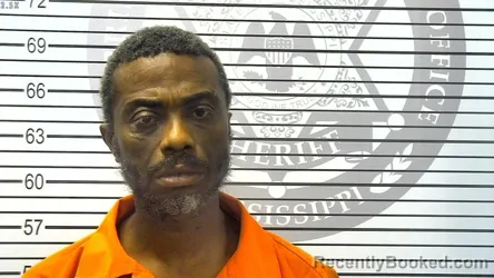 Mugshot of JERRELL LEBAN BROWN booked in Harrison County, Mississippi on March 13, 2026