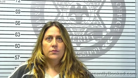 Mugshot of JENNIFER LYNN FALARDEAU booked in Harrison County, Mississippi on March 18, 2026
