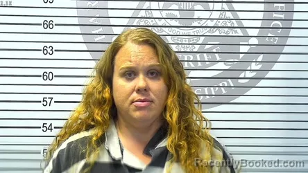 Mugshot of JULIE MICHELLE HARRY booked in Harrison County, Mississippi on March 27, 2026