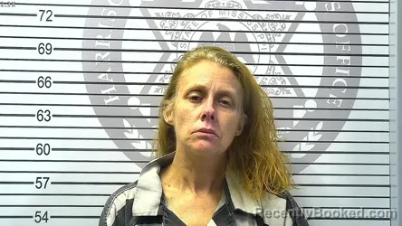 Mugshot of JENNIFER LEA MATE booked in Harrison County, Mississippi on March 25, 2026