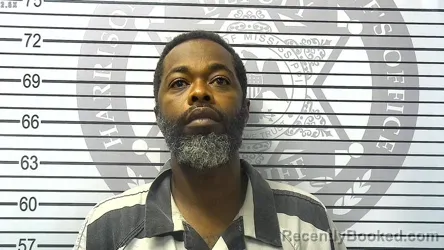 Booking photo from Harrison County, Mississippi
