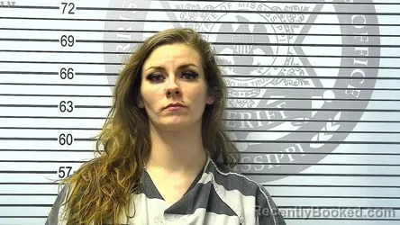 Mugshot of KAITLYN MICHELLE PIDCOE booked in Harrison County, Mississippi on March 22, 2026