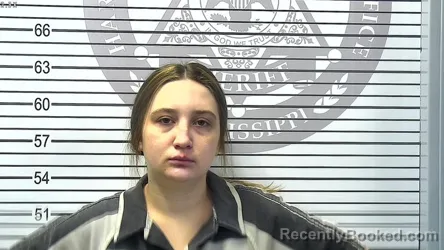 Mugshot of LAYLA NICOLE PAOLA booked in Harrison County, Mississippi on March 9, 2026