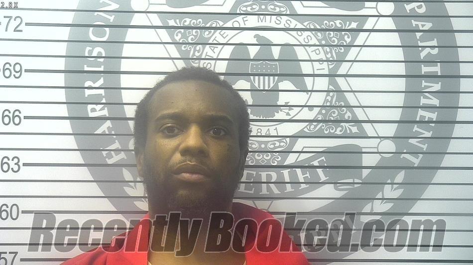 Booking photo from Harrison County, Mississippi