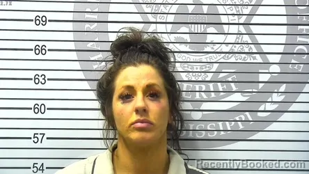 Mugshot of SHELBY WRAYANNE ONEAL booked in Harrison County, Mississippi on March 20, 2026